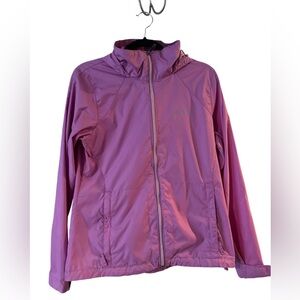 Columbia Lightweight Hooded Windbreaker Jacket | Mauve Purple | Size M